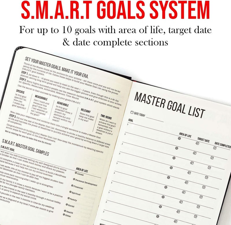 #ThisIsMyEra This Is My Era 90 Day Planner, Undated Weekly and Monthly Planner, Life Organizer | Goals Journal, Undated Agenda, Leather & Hard Cover Planner (1 Pack, Gold) - Image 5